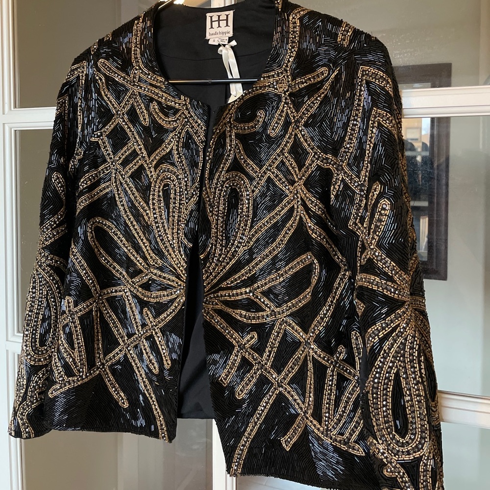 Haute Hippie Beaded Jacket. S. NWT.